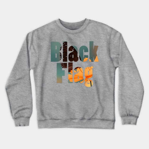 Black Flag Crewneck Sweatshirt by afternoontees